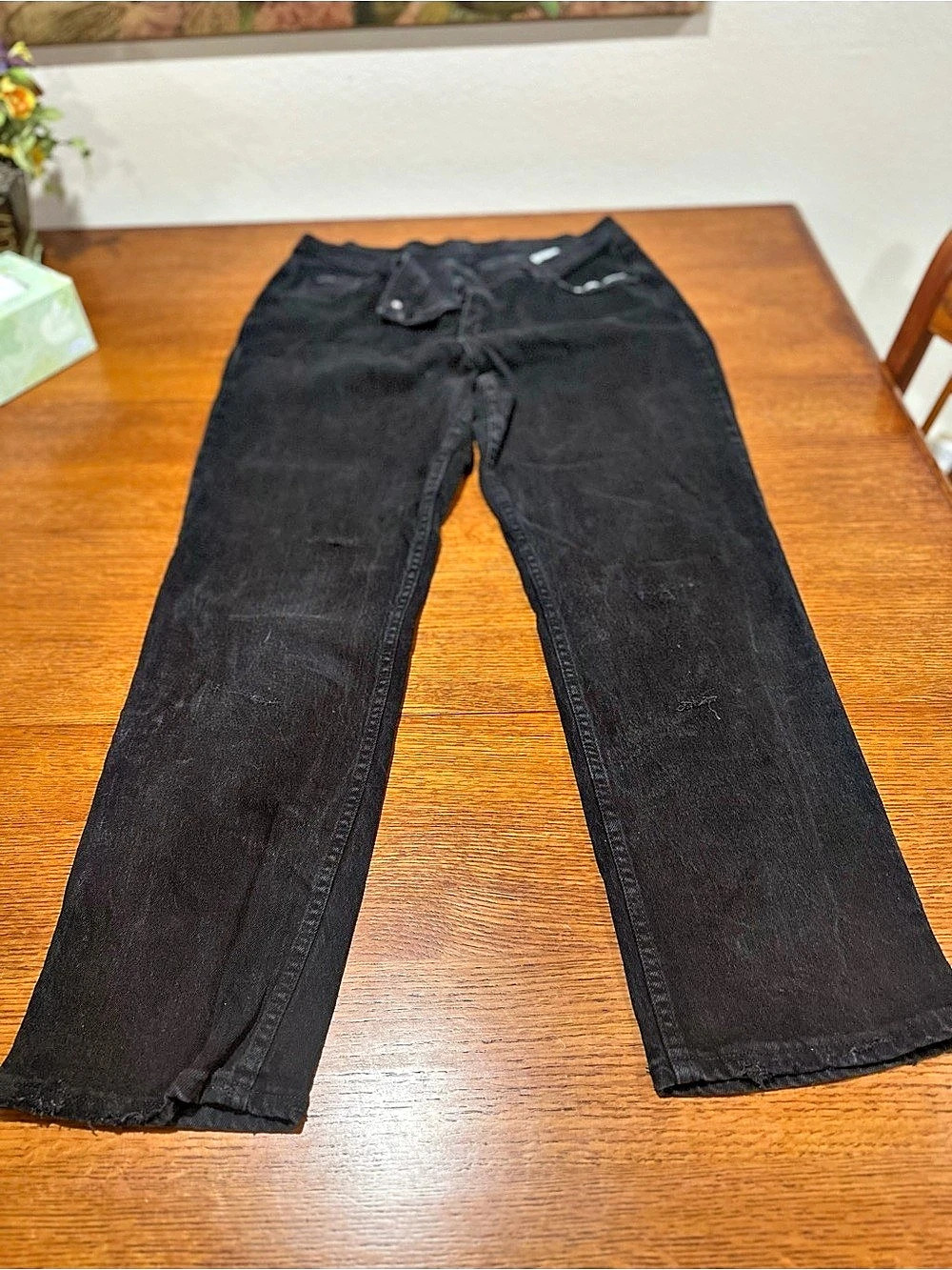 Riders by Lee 157224E Straight Leg Black Jeans Waist 20w
